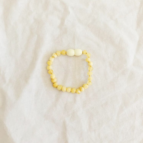 Amber anklet