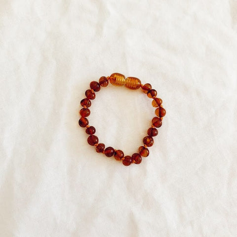 Amber anklet