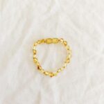 Amber anklet