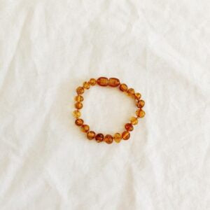 Amber anklet