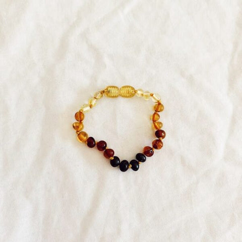 Amber anklet