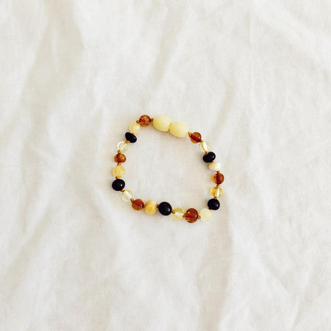 Amber anklet
