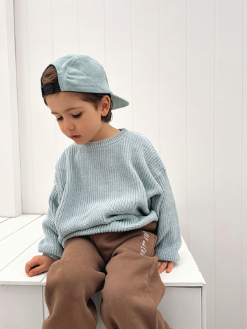 Chunky knit - Bluey grey