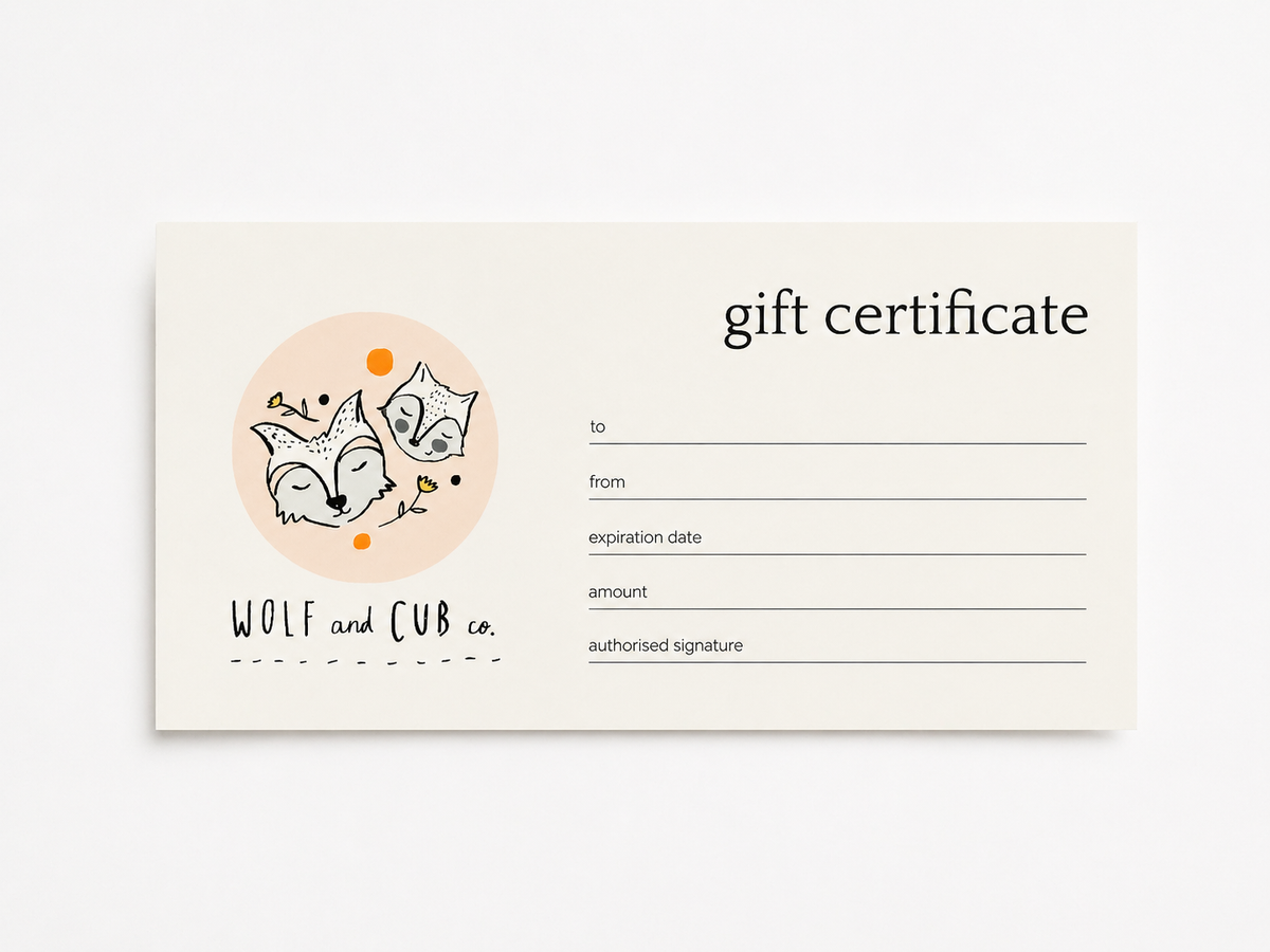 Gift certificates